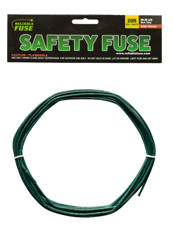 2.2mm safety fuse: 20-25(s/f)-20 Feet