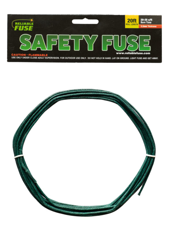 2.2mm safety fuse: 20-25(s/f)-20 Feet