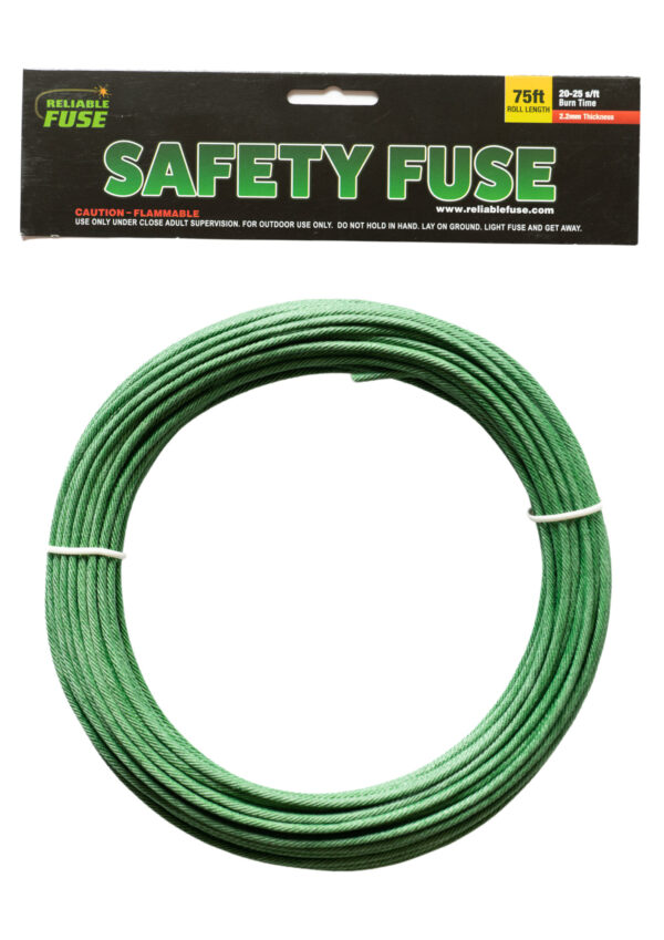 2.2mm safety fuse: 20-25(s/f)-75 Feet