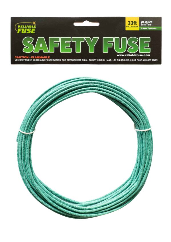 3.0mm safety fuse: 20-25(s/f)-33 Feet