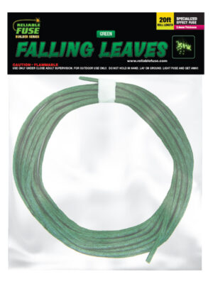 2.6mm Specialty Fuse : Falling Leaves -20 Feet - Green