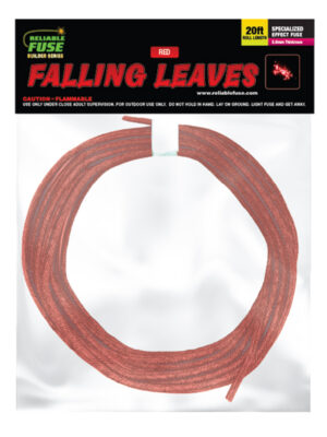 2.6mm Specialty Fuse : Falling Leaves -20 Feet - Red