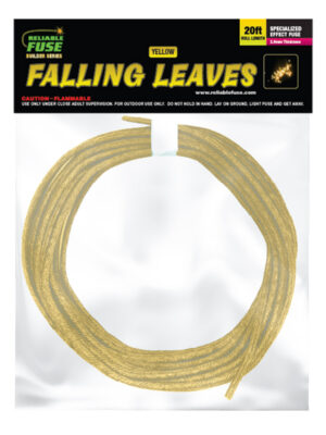 2.6mm Specialty Fuse : Falling Leaves -20 Feet - Yellow/Gold