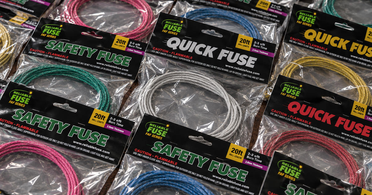Multiple packages of Reliable Fuse Quick Fuse and Safety Fuse displayed together showing various burn times and roll lengths.